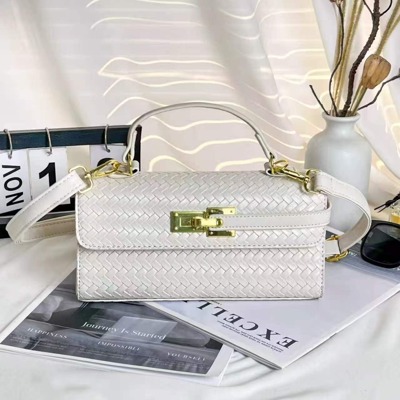 Mini Woven Shoulder Bag