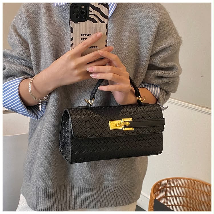 Mini Woven Shoulder Bag