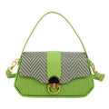 Noir Ribbed Lock Shoulder Bag