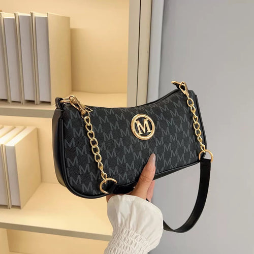 Black Monogram M Shoulder Bag