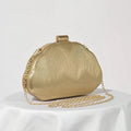 Champagne Shell Clutch Bag
