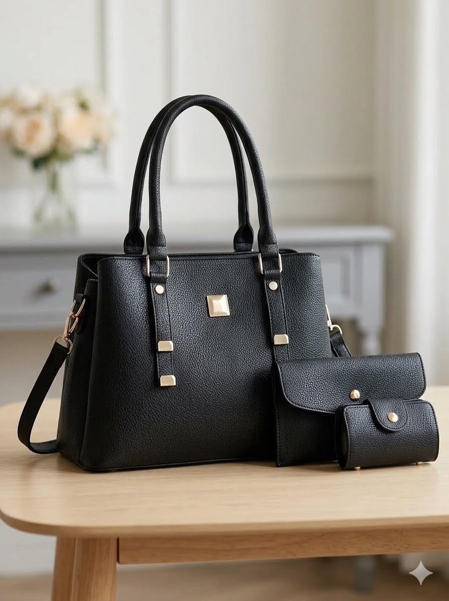 Pebbled Leather Work Tote