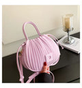 Noir Pleated Dumpling Bag