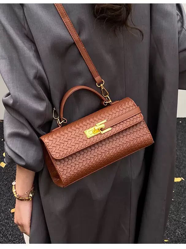 Mini Woven Shoulder Bag