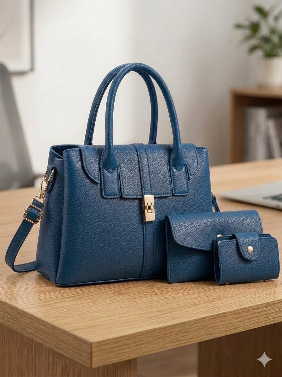 Pebbled Leather Work Tote