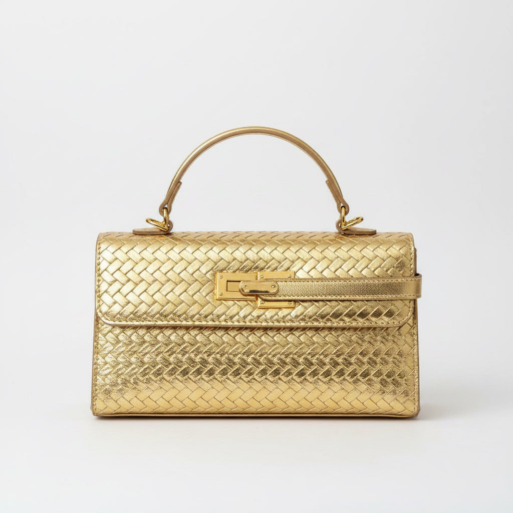 Mini Woven Shoulder Bag