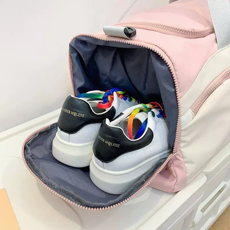 Gym Duffle with Separate Shoe Compartment