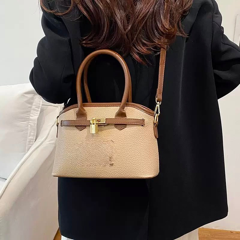 pebbled leather mini tote