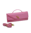 Noir Weave Envelope Clutch