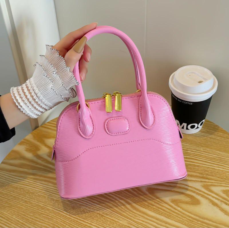 Mini Alma Textured Top-Handle Bag