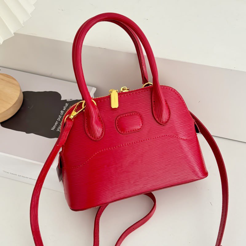 Mini Alma Textured Top-Handle Bag